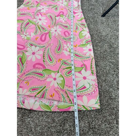 Vintage Lilly Pulitzer Silk Anna Dress Sheath Mini Sleeveless Pink Paisley 8 - Picture 6 of 11